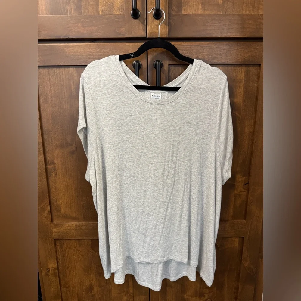 Athleta Ease In Tee (Ribbed) - Picture 2 of 4